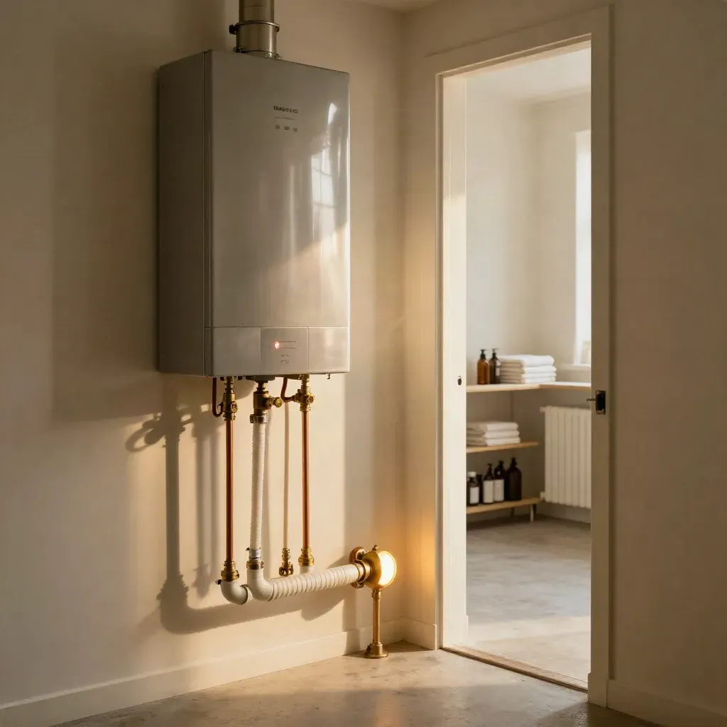 Herstart cv-ketel in een berging met strakke leidingen en warme radiatoraftakking in Amersfoort.